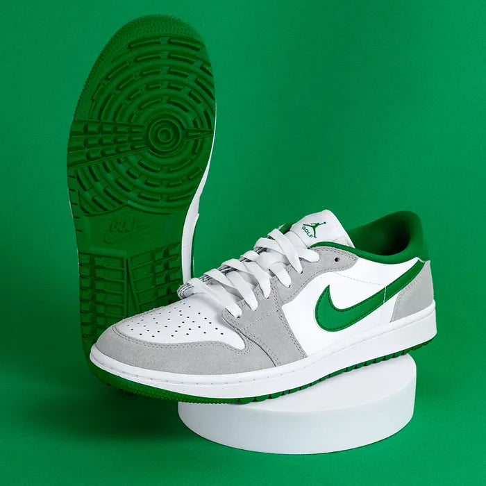 Nouvelles Chaussures de Golf Air Jordan 1 Low "Lucky Green”.